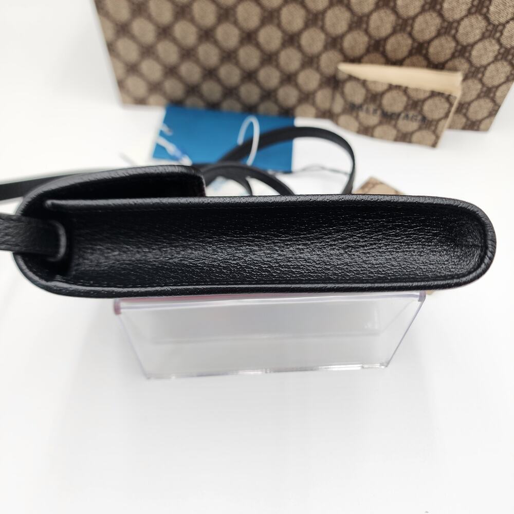 Balenciaga x Gucci The Hacker Project Street Style Crossbody Shoulder Bag Black - Picture 8 of 16